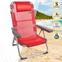 Color Baby Silla Playa Menorca Alta Plegable Aluminio 48x60x90 cm con Asa