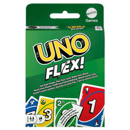 Mattel Games UNO Flex HMY99 Juego de Cartas con Cartas Especiales y Flexibilidad para +7 Años