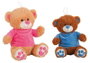 Creaciones Llopis Oso Camiseta Terciopelo Rosa/Azul Surt. 32 Cm