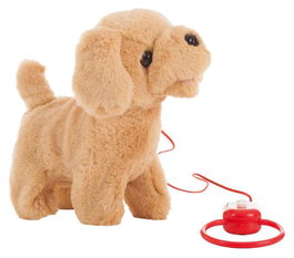 Creaciones Llopis Perrito Labrador Caja-Pilas 22 cm Poliéster Juguete para Niños a partir de 3 años