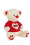 Creaciones Llopis Peluche Oso Camiseta Love Purpurina 70 cm