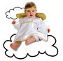 Creaciones Llopis Disfraz Bebé Ángel Talla 0-12 Meses