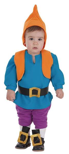 Creaciones Llopis Disfraz Bebé Enanito Azul Talla 0-12 Meses