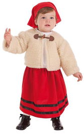 Creaciones Llopis Disfraz Pastora Bebe con Abrigo Talla 0-12 Meses