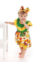 Creaciones Llopis Disfraz Bebe Cubana Frutas 0-12 Meses