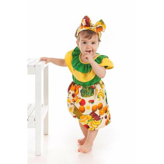 Creaciones Llopis Disfraz Bebe Cubana Frutas 0-6 Meses