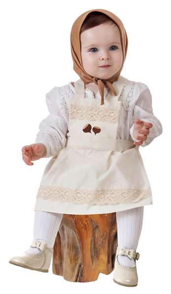 Creaciones Llopis Disfraz (Delantal) Castañera Cotton Daria Blanco 12 Meses Creaciones Llopis Disfraz (Delantal) Castañera Cotton Daria Blanco 12 Meses