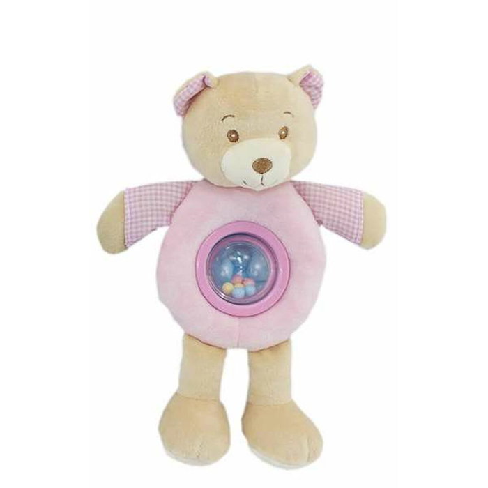 Creaciones Llopis Sonajero Bolita Oso Lulu Rosa 25 cm