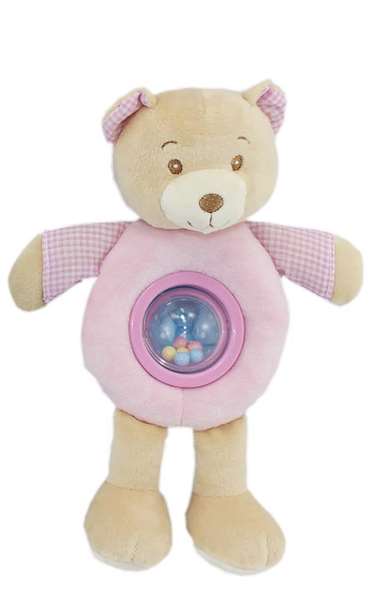 Creaciones Llopis Sonajero Bolita 25 cm Oso Lulu Rosa Creaciones Llopis Sonajero Bolita 25 cm Oso Lulu Rosa