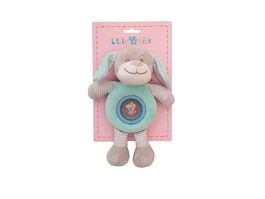 Creaciones Llopis Peluche Perro Verde Sonajero Bolita 25 cm