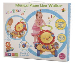 Creaciones Llopis Andador Activity León 45x50x40 cm, Musical y Luminoso, para Niños a Partir de 3 Años