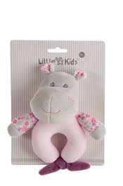 Creaciones Llopis Sonajero Lacito Peluche Hippo 15 cm Poliéster Edad Mínima Recomendada 3 Años