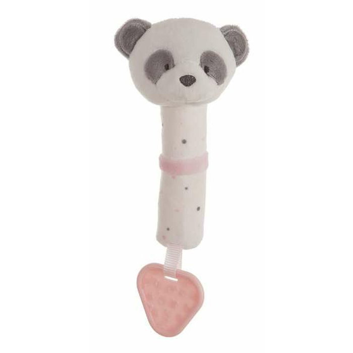 Creaciones Llopis Pito-Mordedor Baby Panda Rosa 20Cm