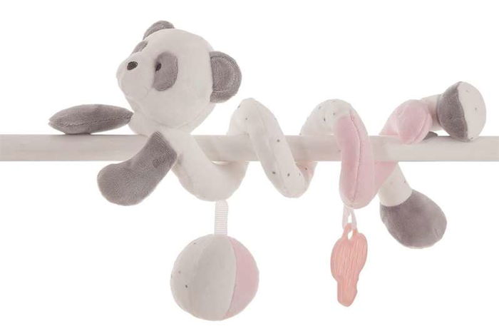 Creaciones Llopis Espiral Baby Panda Rosa 25cm
