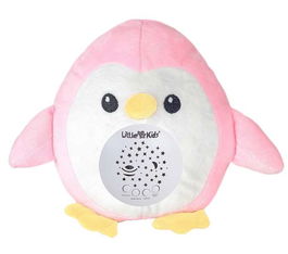 Creaciones Llopis Proyector Pingüino Rosa Música 22 cm en Caja