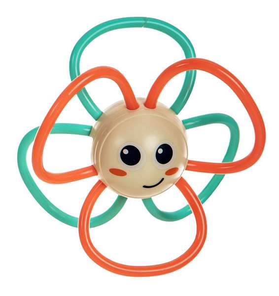 Creaciones Llopis Sonajero Corita con Aros Mordedores 10x10x5 cm Creaciones Llopis Sonajero Corita con Aros Mordedores 10x10x5 cm