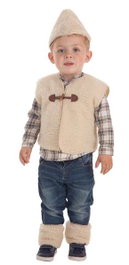 Creaciones Llopis Disfraz Bebe Pastor Chaleco talla 12-24 Meses