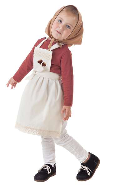 Creaciones Llopis Disfraz Delantal Castañera Cotton Daría Blanco 1-2Años Creaciones Llopis Disfraz Delantal Castañera Cotton Daría Blanco 1-2Años