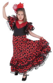 Creaciones Llopis Disfraz Infantil Sevillana T-4 9-11 Años