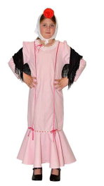 Creaciones Llopis Disfraz Infantil Chulapa Rosa T-2 5-7 Años