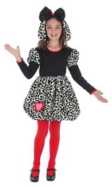 Creaciones Llopis Disfraz Infantil Dálmata Corazón Niña talla 1 (3-5 Años)