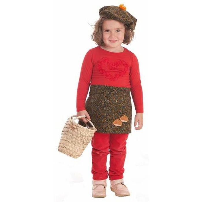 Creaciones Llopis Disfraz Infantil Castañera con Delantal y Gorro de Flores T-5 (11 a 13 años)服 Creaciones Llopis Disfraz Infantil Castañera con Delantal y Gorro de Flores T-5 (11 a 13 años)服