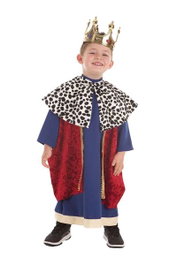Creaciones Llopis Disfraz Infantil Rey Mago Capa Roja T-3 (7-9 Años)