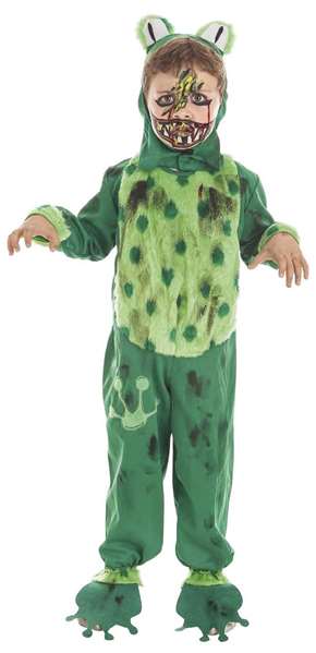 Creaciones Llopis Disfraz infantil Rana Zombie y maquillaje halloween talla 3-5 años Creaciones Llopis Disfraz infantil Rana Zombie y maquillaje halloween talla 3-5 años