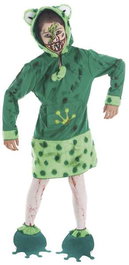 Disfraz para Niños Rana Set de Maquillaje Zombie