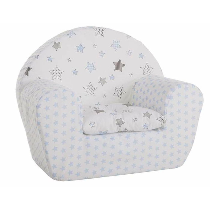 Creaciones Llopis Sillón Azul y Estrellas Gris con Cojín Creaciones Llopis Sillón Azul y Estrellas Gris con Cojín