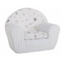 Creaciones Llopis Sillón Azul y Estrellas Gris con Cojín