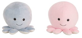 Creaciones Llopis Pulpo Extrasuave Rosa/Azul 26 cm Peluche Juguete Infantil