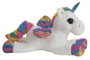 Creaciones Llopis Peluche Gigante Unicornio Arcoíris de 130 cm, fabricado en suave Poliéster, ideal para niñas y niños mayores de 3 años.