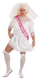 Creaciones Llopis Disfraz Novia Adulto Talla L Incluye Vestido Cofia Banda Liguero