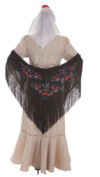 Creaciones Llopis Disfraz Adulto Chulapa Beige Talla L