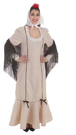 Creaciones Llopis Disfraz Adulto Chulapa Beige Talla L