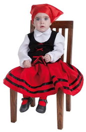 Creaciones Llopis Disfraz Bebe Pastora Talla-Xs (Hasta 18 Meses)