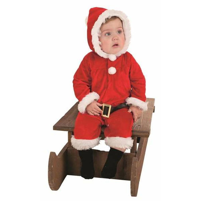 Creaciones Llopis Disfraz Bebé Papá Noel Pelele talla S (hasta 18 Meses)