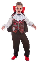 Creaciones Llopis Disfraz Infantil Vampiro Arabescos Talla S 3-6 Años