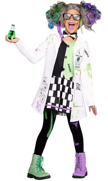 Creaciones Llopis Disfraz Infantil Científica Loca T-S