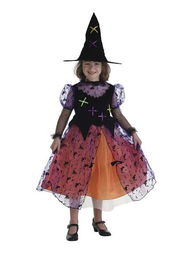 Creaciones Llopis Disfraz Infantil Bruja Colorín Talla M 7-9 Años