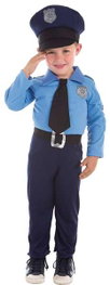 Creaciones Llopis Disfraz Infantil Policia Músculos T-M 7-9 Años