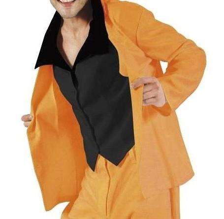 Creaciones Llopis Disfraz Adulto Traje Chaqueta Naranja Talla L