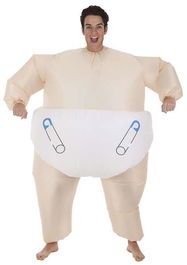 Creaciones Llopis Disfraz Hinchable Bebé Talla L para Adultos