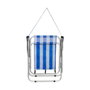 Color Baby Silla de Playa Aluminio Plegable Marinera Rayas Azul Marino y Blanco