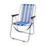 Color Baby Silla de Playa Aluminio Plegable Marinera Rayas Azul Marino y Blanco