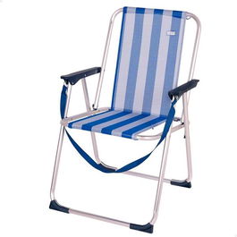 Color Baby Silla de Playa Aluminio Plegable Fija Marinera Textileno 44x45x76 cm