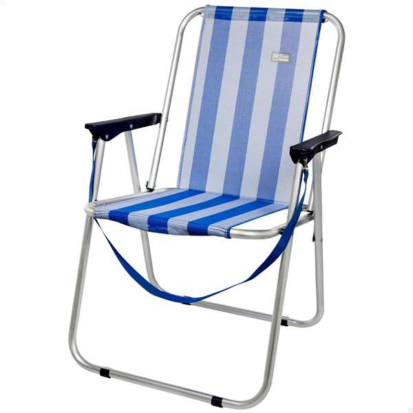 Color Baby Silla de Playa Aluminio Plegable Fija Marinera Textileno 44x45x76 cm Color Baby Silla de Playa Aluminio Plegable Fija Marinera Textileno 44x45x76 cm