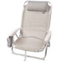 Color Baby Silla de Playa Plegable Ibiza con Cojín y Bolso, Beige