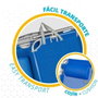 Color Baby Silla de Playa Plegable Alta de Aluminio con Asa - Azul